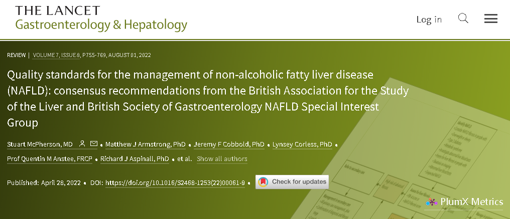 FibroScan瞬時彈性成像技術獲得英國BASL-BSG關于NAFLD管理質量標準最新共識的推薦！